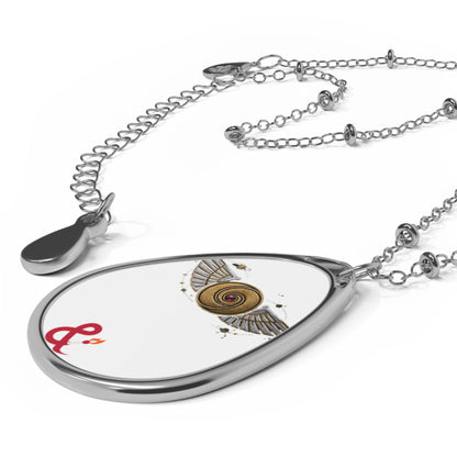 Eyeliner & Arson — Winged Disc Necklace