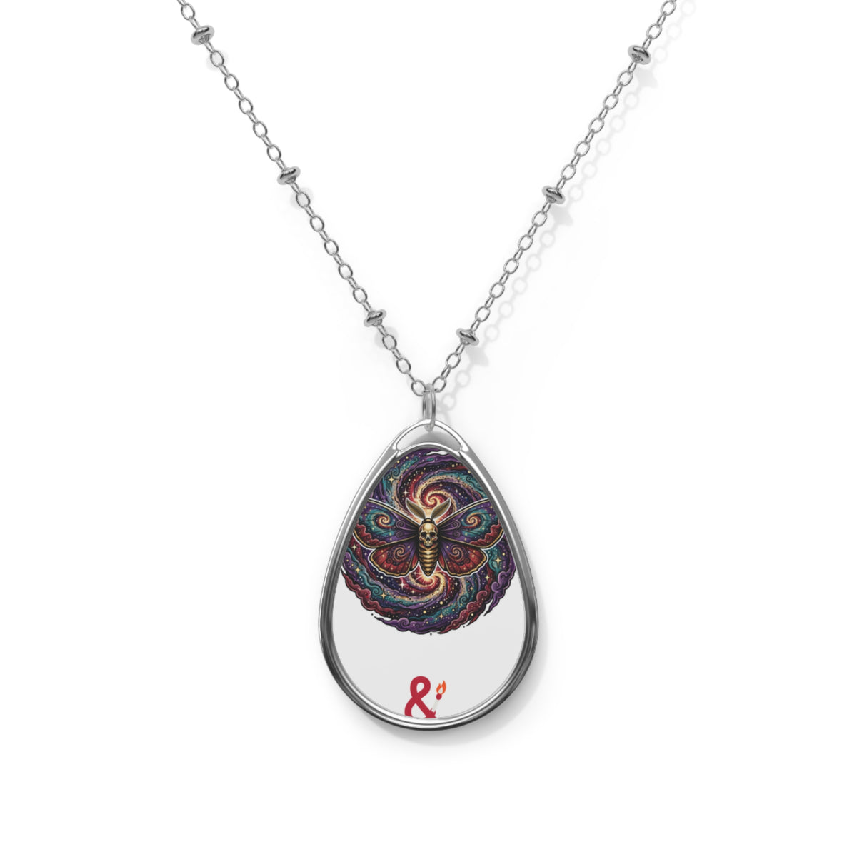 Eyeliner & Arson — Galaxy Moth Necklace