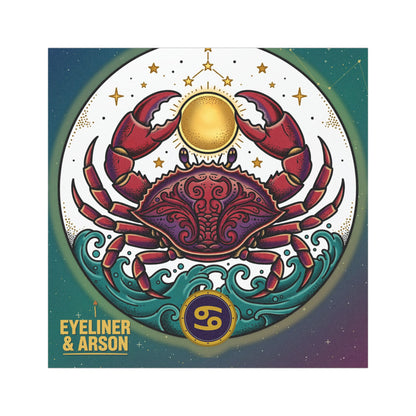 Eyeliner & Arson — Cancer Car Magnet