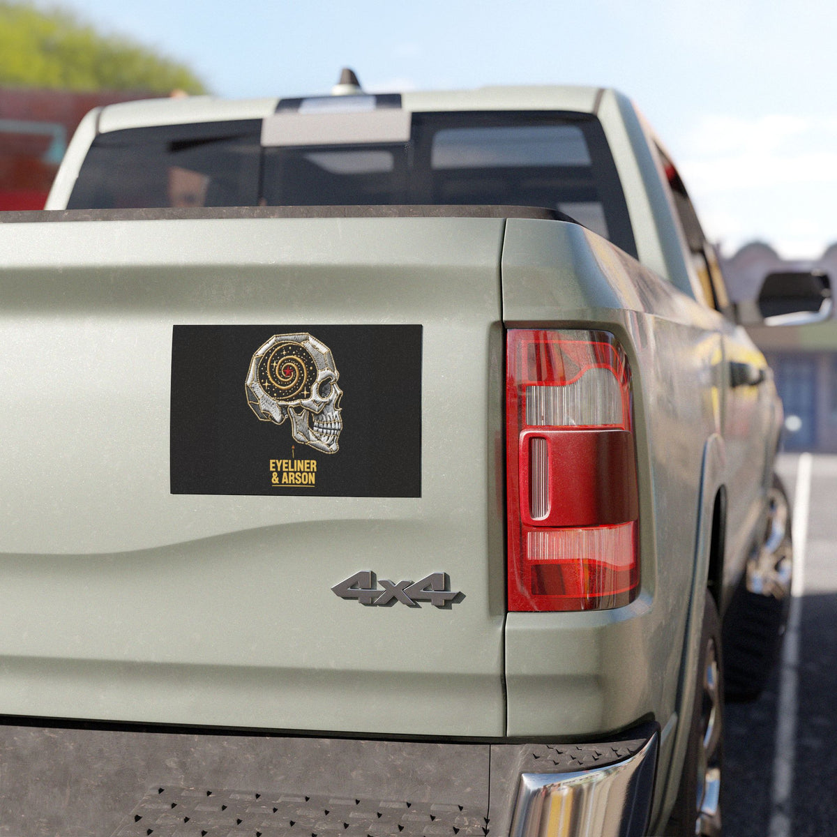 Eyeliner & Arson — Crystal Skull Car Magnet