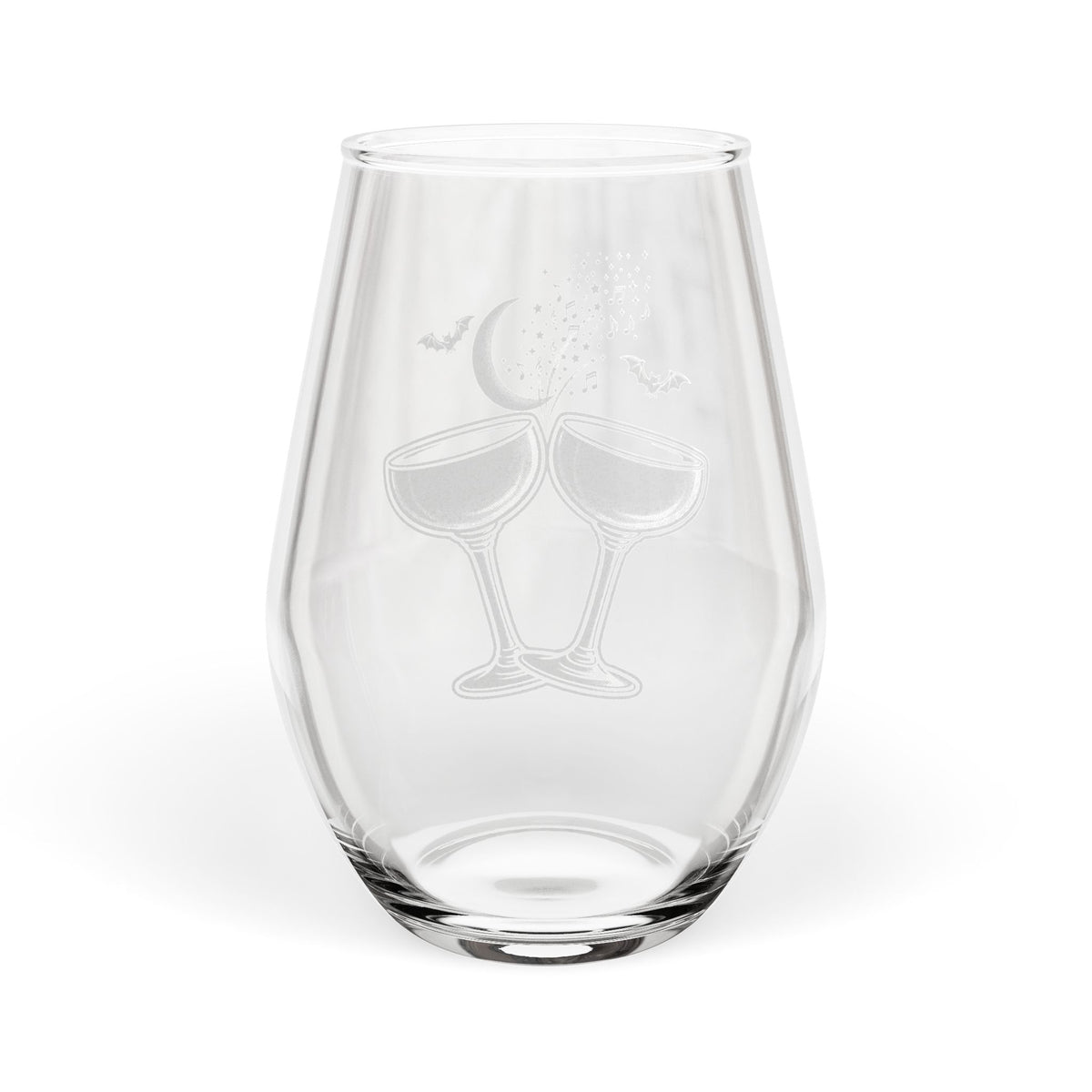 Eyeliner & Arson — Champagne Toast Stemless Wine Glass