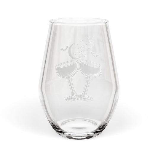 Eyeliner & Arson — Champagne Toast Stemless Wine Glass