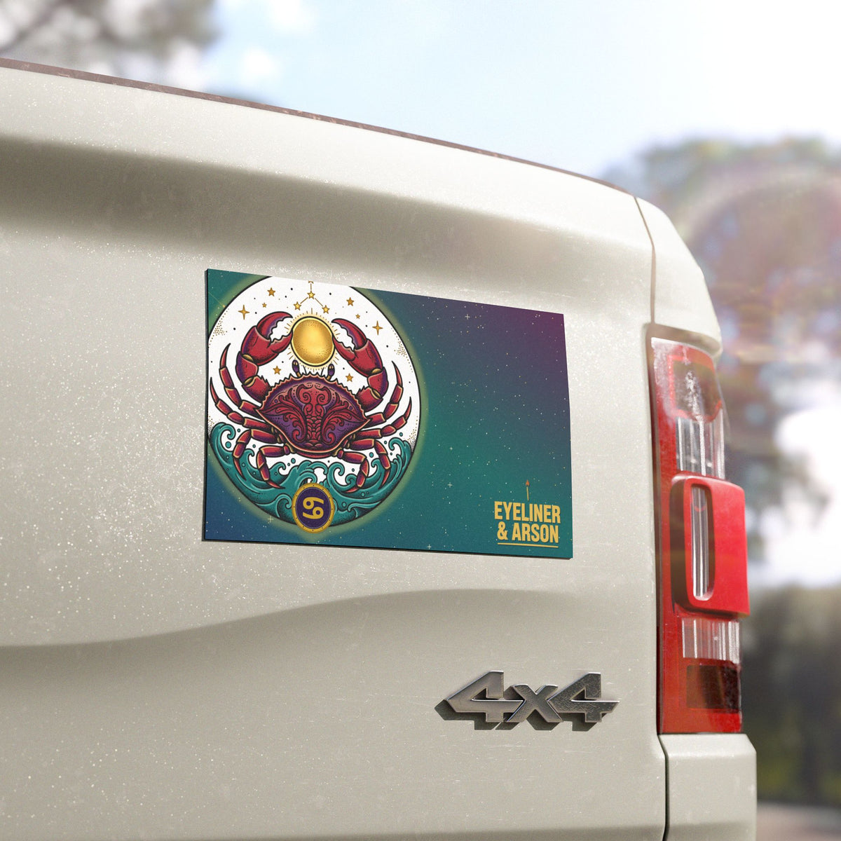 Eyeliner & Arson — Cancer Car Magnet