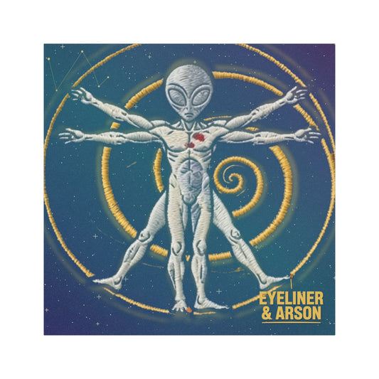 Eyeliner & Arson — Vitruvian Alien Car Magnet