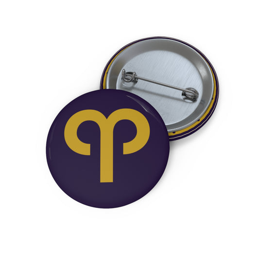 Eyeliner & Arson — Aries Seal Pin Button