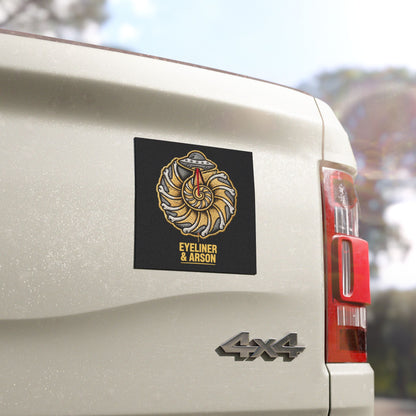 Eyeliner & Arson — Nautilus UFO Car Magnet