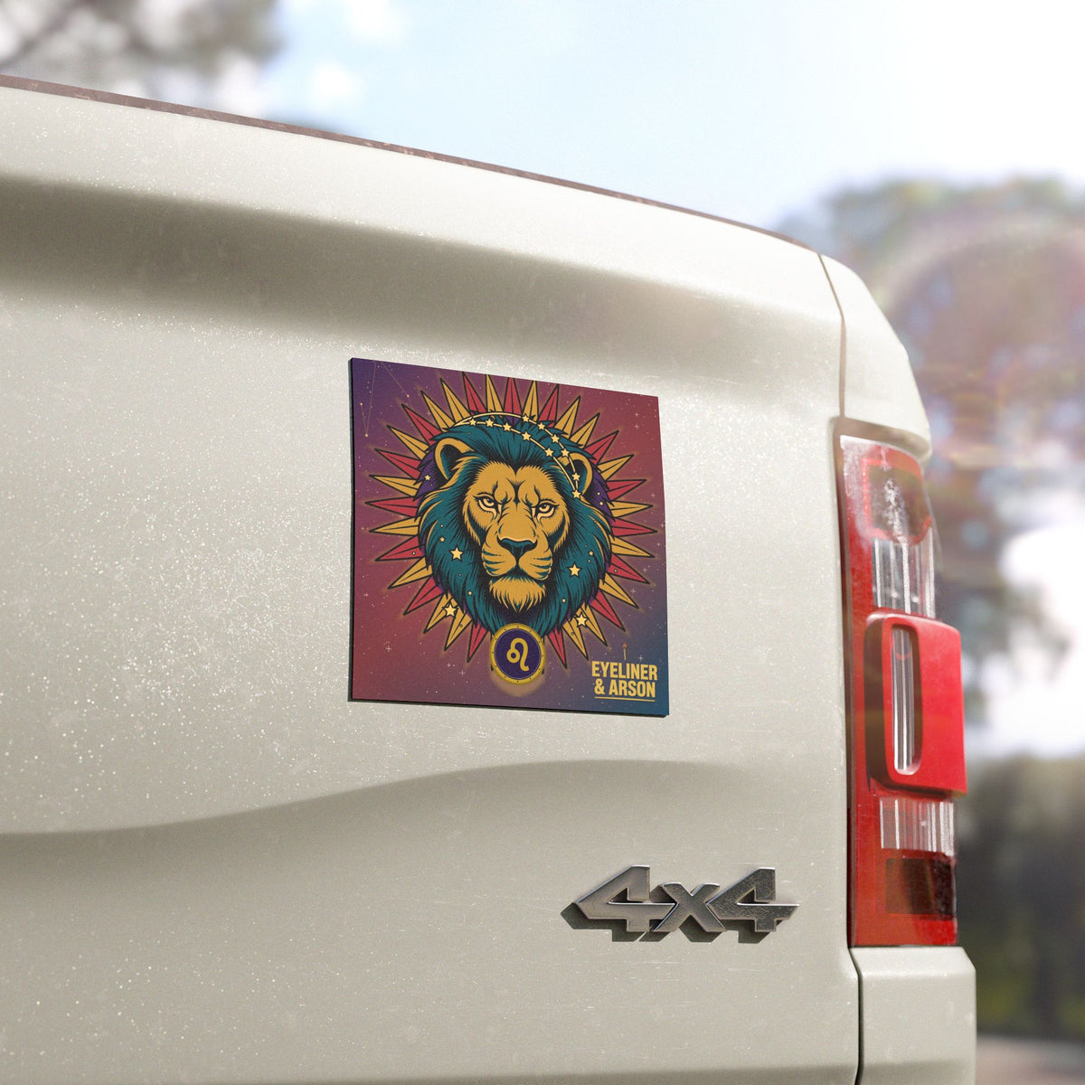 Eyeliner & Arson — Leo Car Magnet