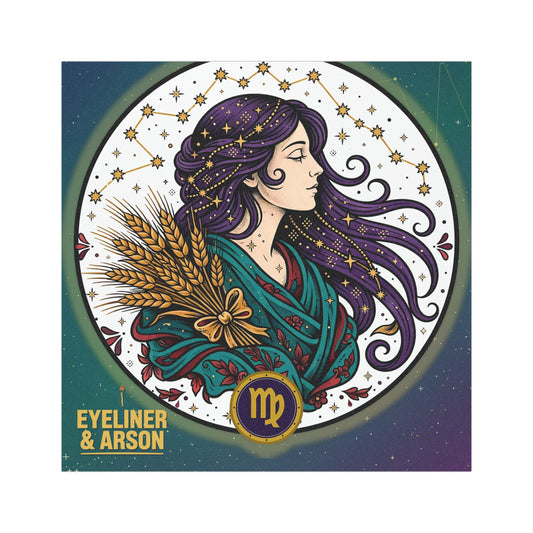 Eyeliner & Arson — Virgo Car Magnet
