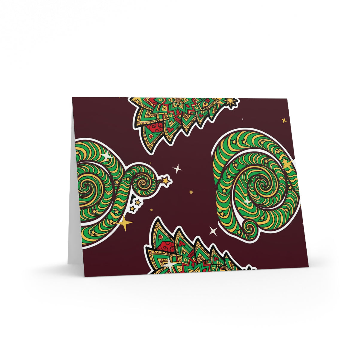 Trippy Tree Spiral Greeting Card