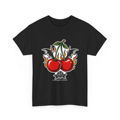 Eyeliner & Arson — Flaming Cherries Tee