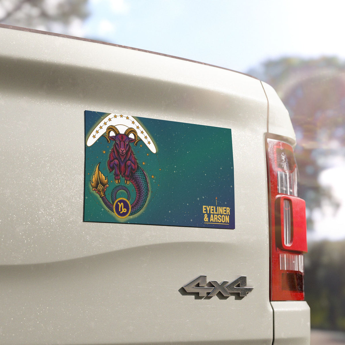 Eyeliner & Arson — Capricorn Car Magnet