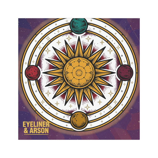 Eyeliner & Arson — Solar Orrery Car Magnet