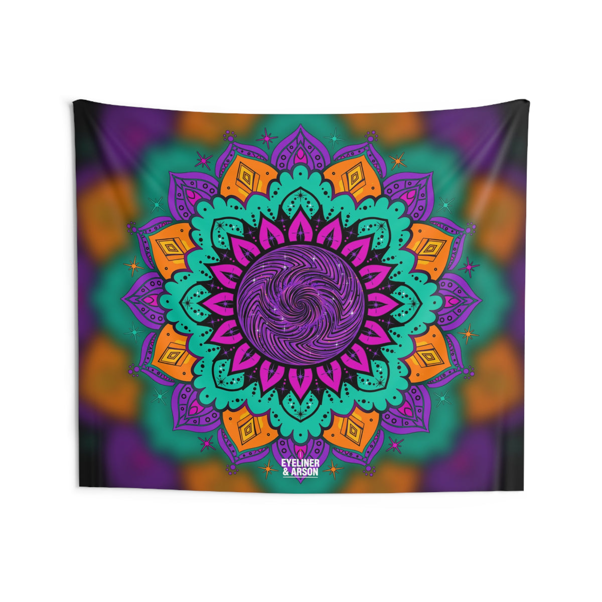 Kaleidoscope Mandala Flower Tapestry