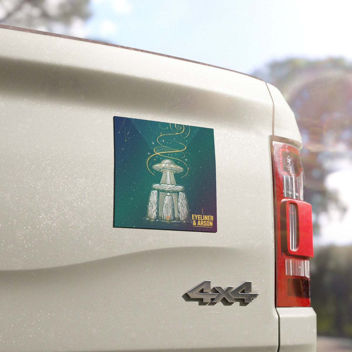 Eyeliner & Arson — Stonehenge Beam Car Magnet