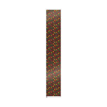 Warped Checkerboard Christmas Wrapping Paper