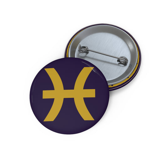 Eyeliner & Arson — Pisces Seal Pin Button