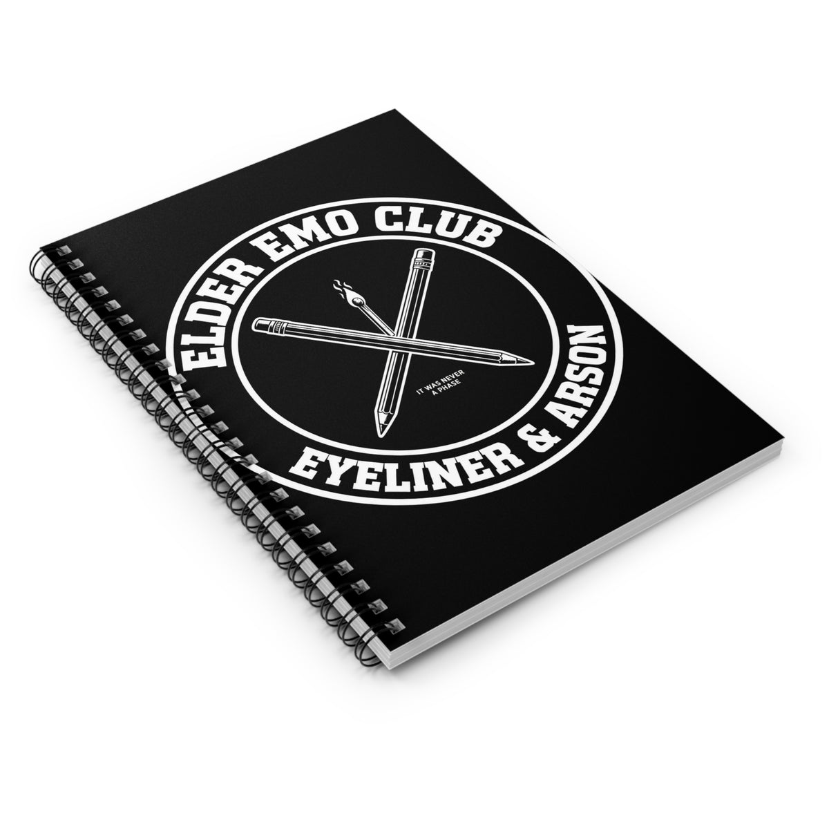 Elder Emo Club Spiral Notebook