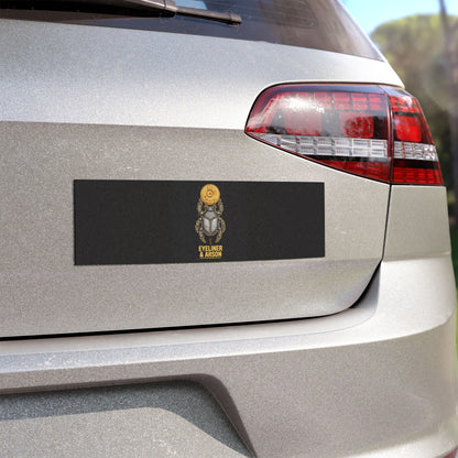 Eyeliner & Arson — Scarab Disc Car Magnet