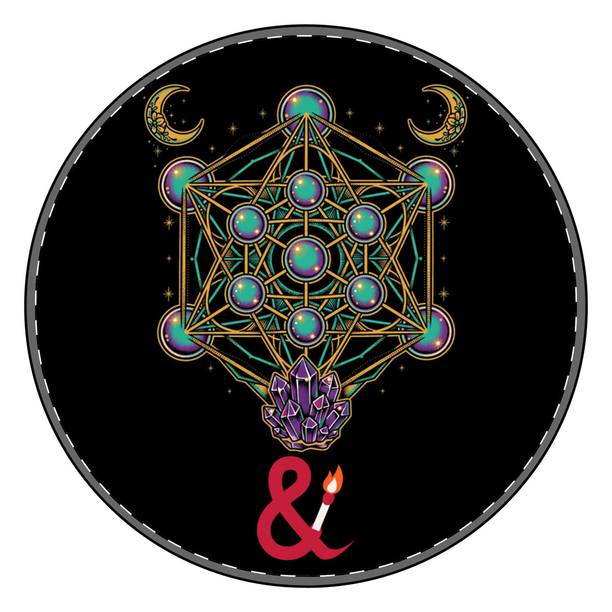 Eyeliner & Arson — Metatron Picture Charm Bracelet