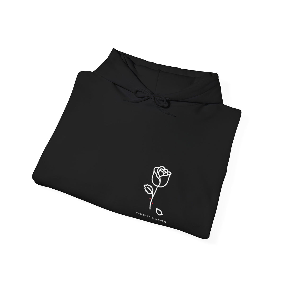 Eyeliner & Arson — Chest Rose Hoodie