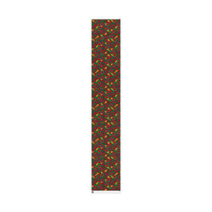 Warped Checkerboard Christmas Wrapping Paper