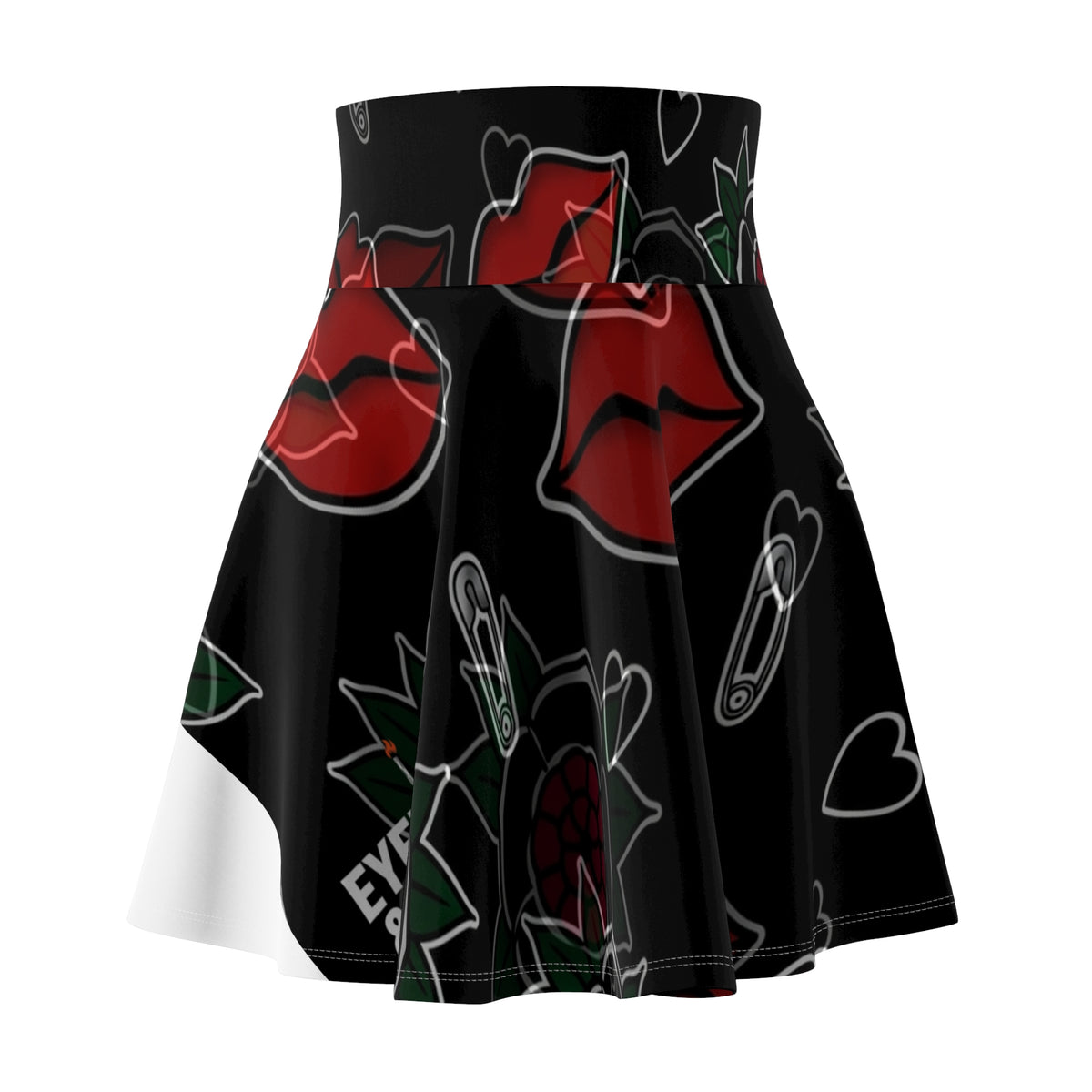 Kiss & Roses Skater Skirt