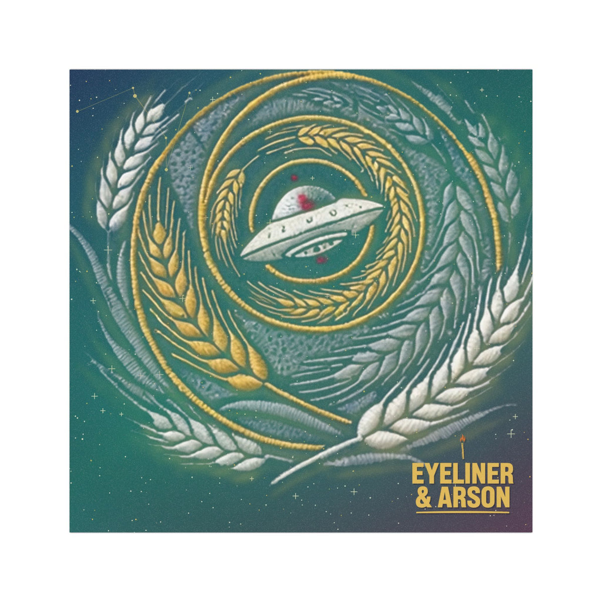 Eyeliner & Arson — Crop Circle Car Magnet
