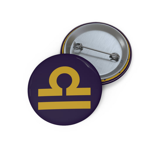Eyeliner & Arson — Libra Seal Pin Button