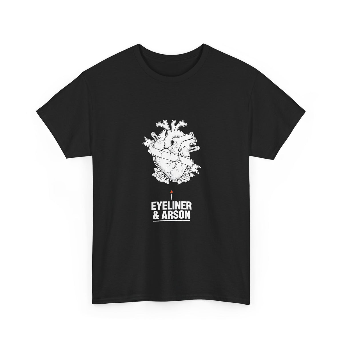Eyeliner & Arson — Pinned Heart Tee