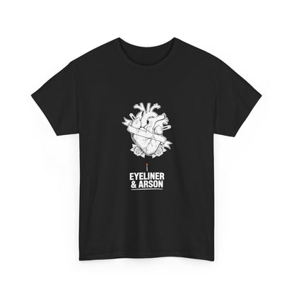 Eyeliner & Arson — Pinned Heart Tee