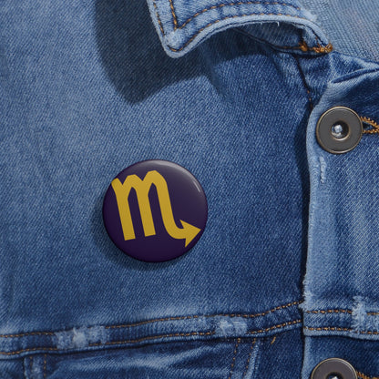 Eyeliner & Arson — Scorpio Seal Pin Button
