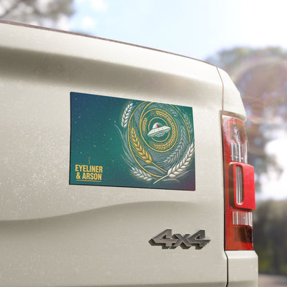 Eyeliner & Arson — Crop Circle Car Magnet