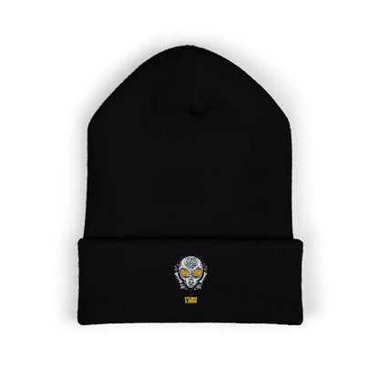 Eyeliner & Arson — Grey Spiral Eyes Beanie