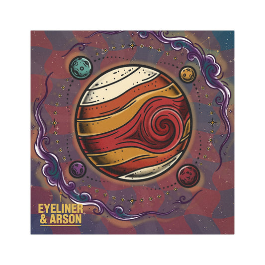Eyeliner & Arson — Jupiter Car Magnet