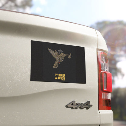 Eyeliner & Arson — Nazca Hummingbird Car Magnet