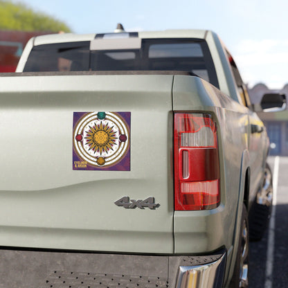 Eyeliner & Arson — Solar Orrery Car Magnet