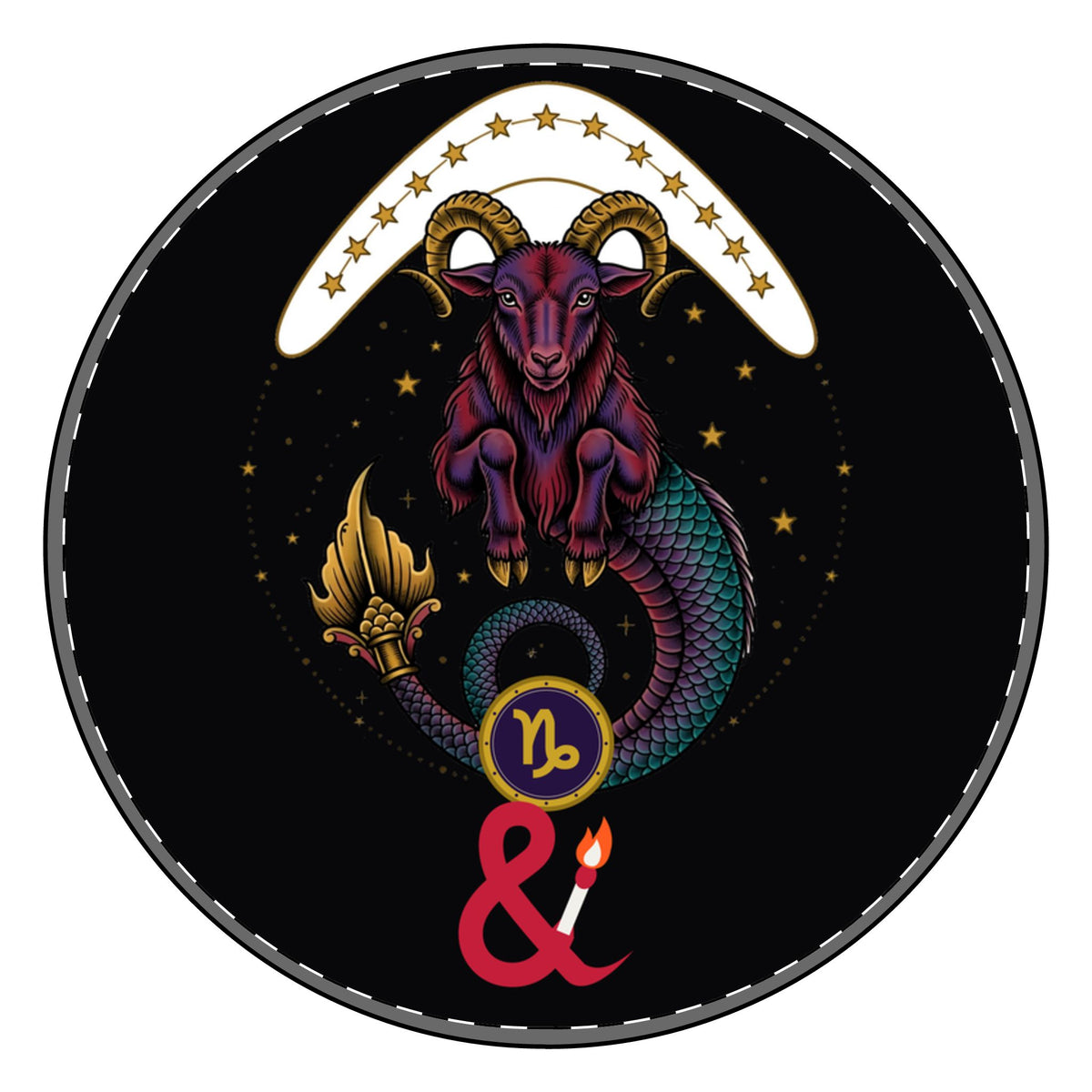 Eyeliner & Arson — Capricorn Charm Bracelet