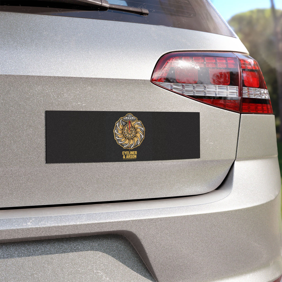Eyeliner & Arson — Nautilus UFO Car Magnet