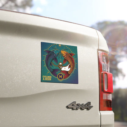 Eyeliner & Arson — Pisces Car Magnet