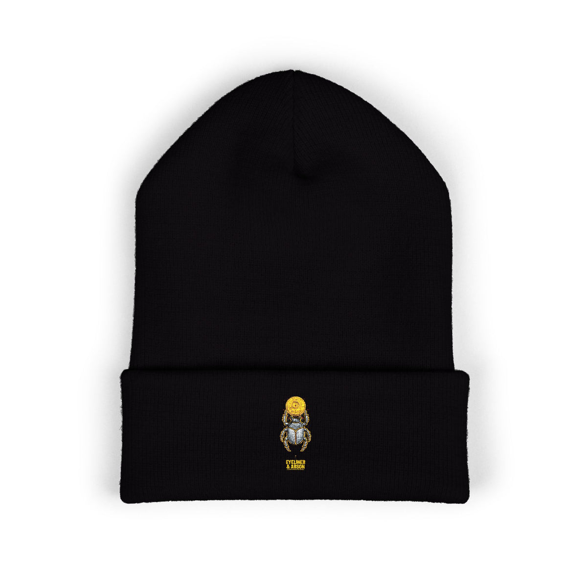 Eyeliner & Arson — Scarab Disc Beanie