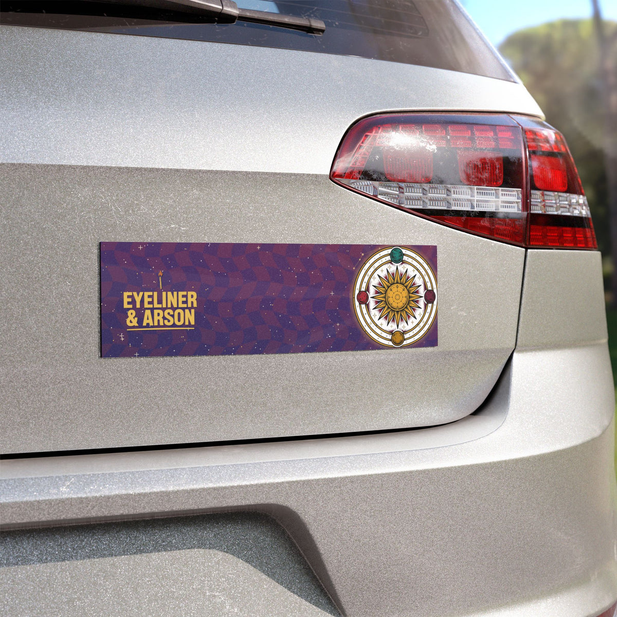 Eyeliner & Arson — Solar Orrery Car Magnet