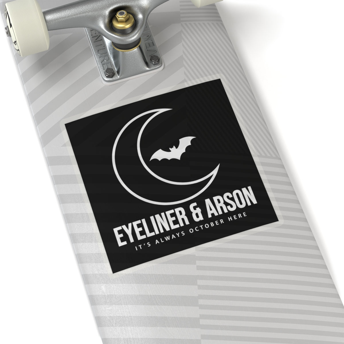 Eyeliner & Arson — Moon & Bat Sticker