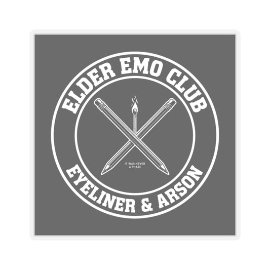 Elder Emo Club Sticker