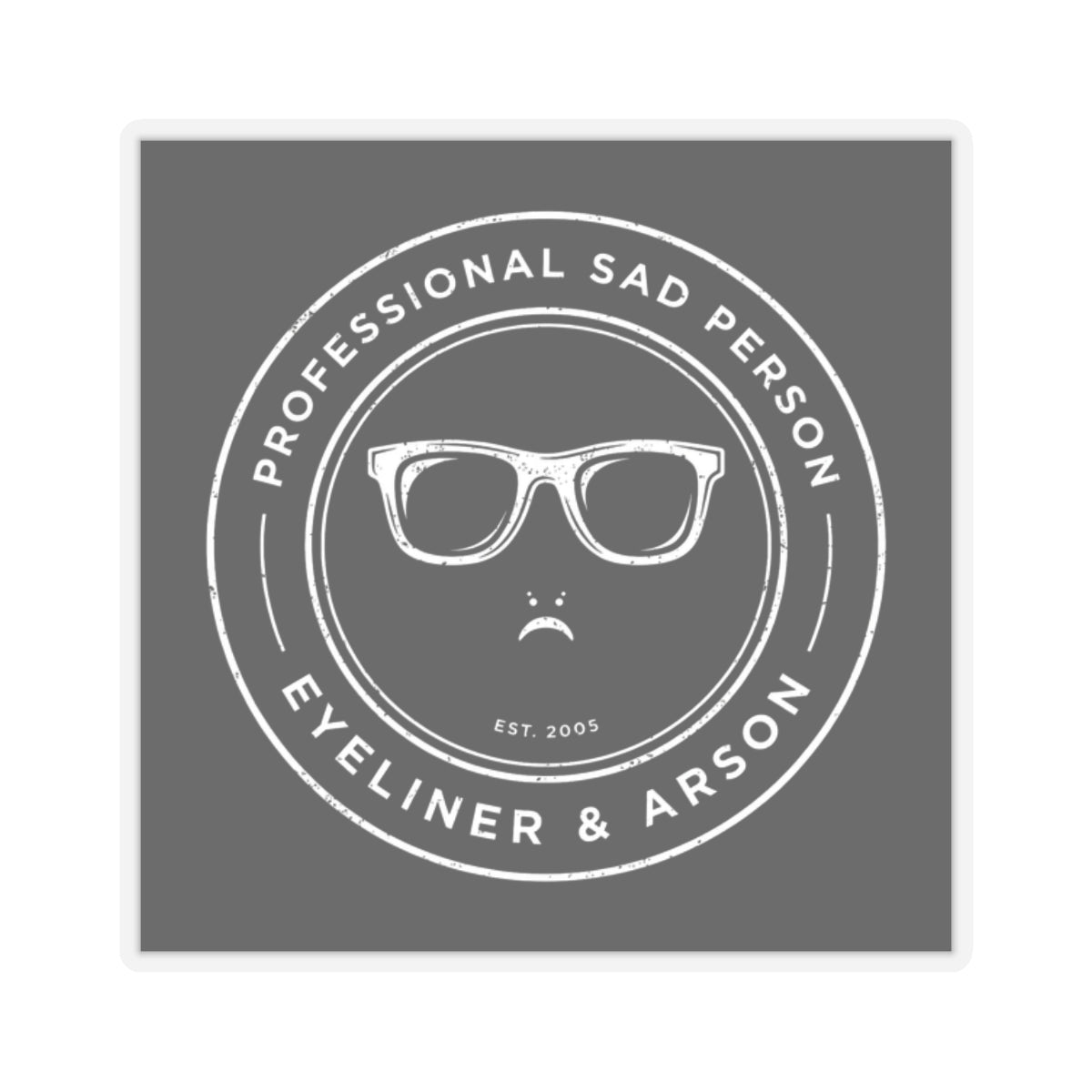 Professional Sad Person Sticker