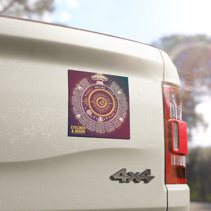 Eyeliner & Arson — Mayan Calendar Car Magnet
