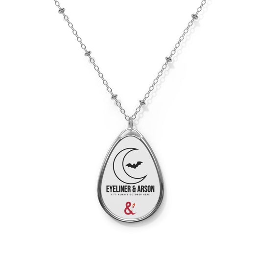 Eyeliner & Arson — Moon Bat Necklace
