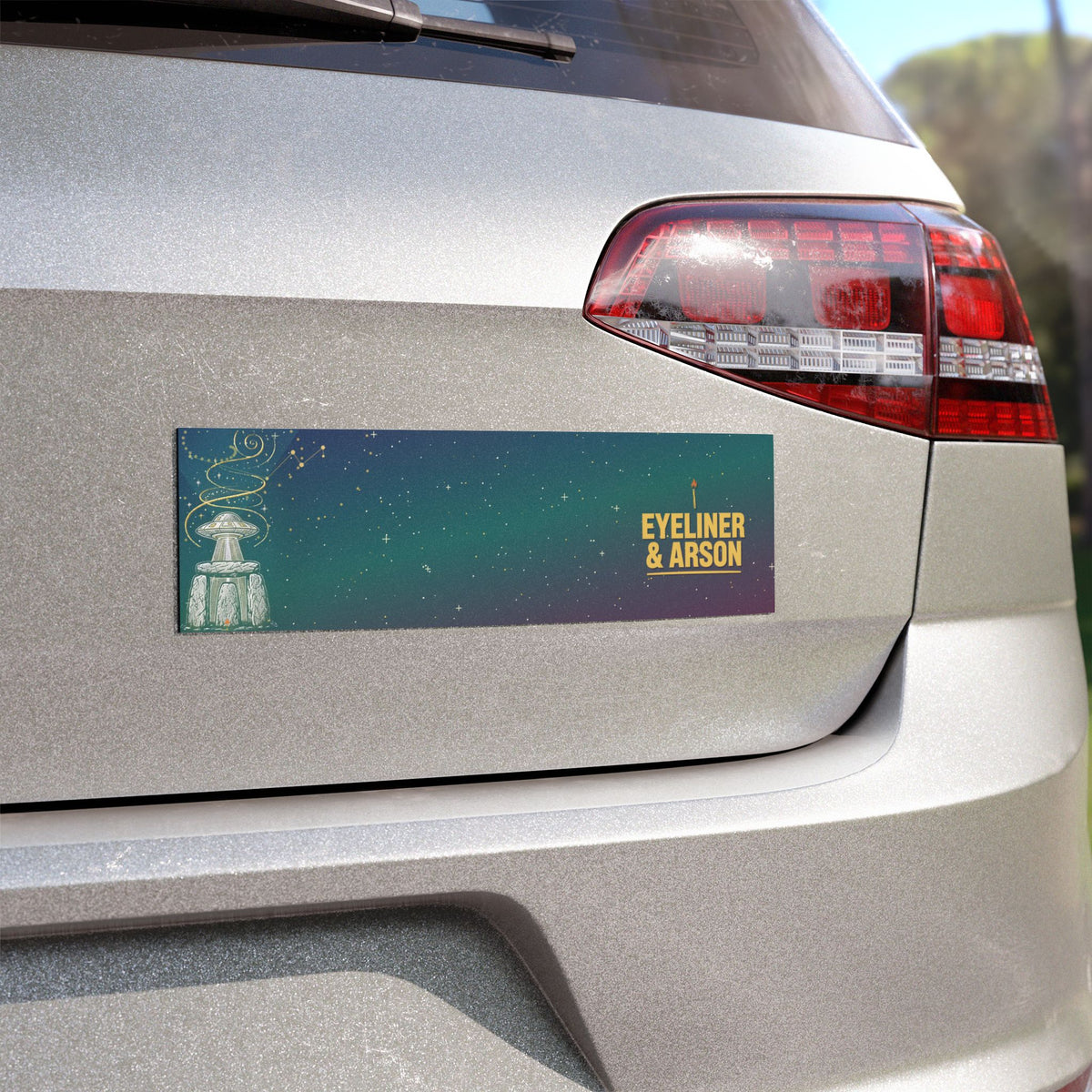 Eyeliner & Arson — Stonehenge Beam Car Magnet