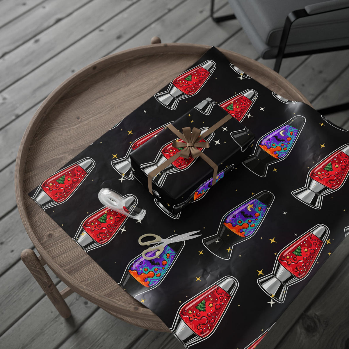 Santa's Lava Lamp Wrapping Paper