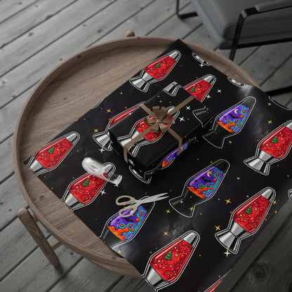 Santa's Lava Lamp Wrapping Paper