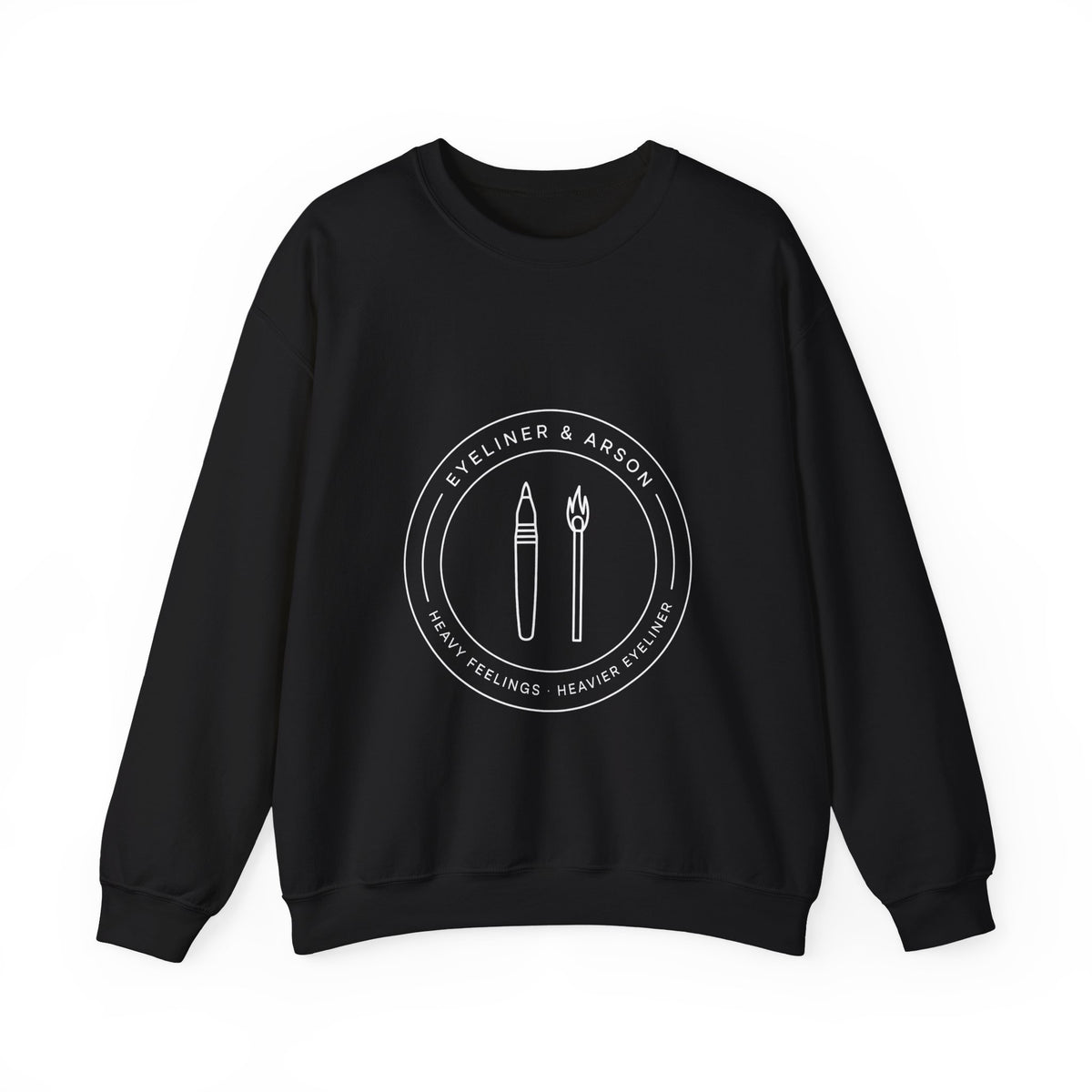 Eyeliner & Arson — Badge Crewneck